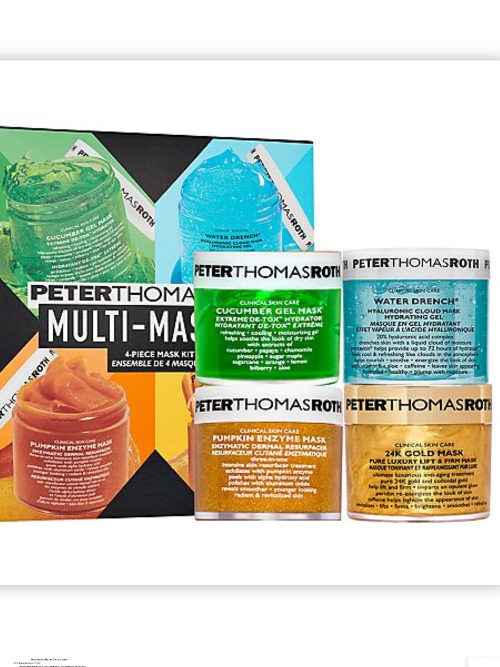 Peter Thomas Roth Multi Masker 4 Piece Mask Kit 4x1.7oz/50ml Jars